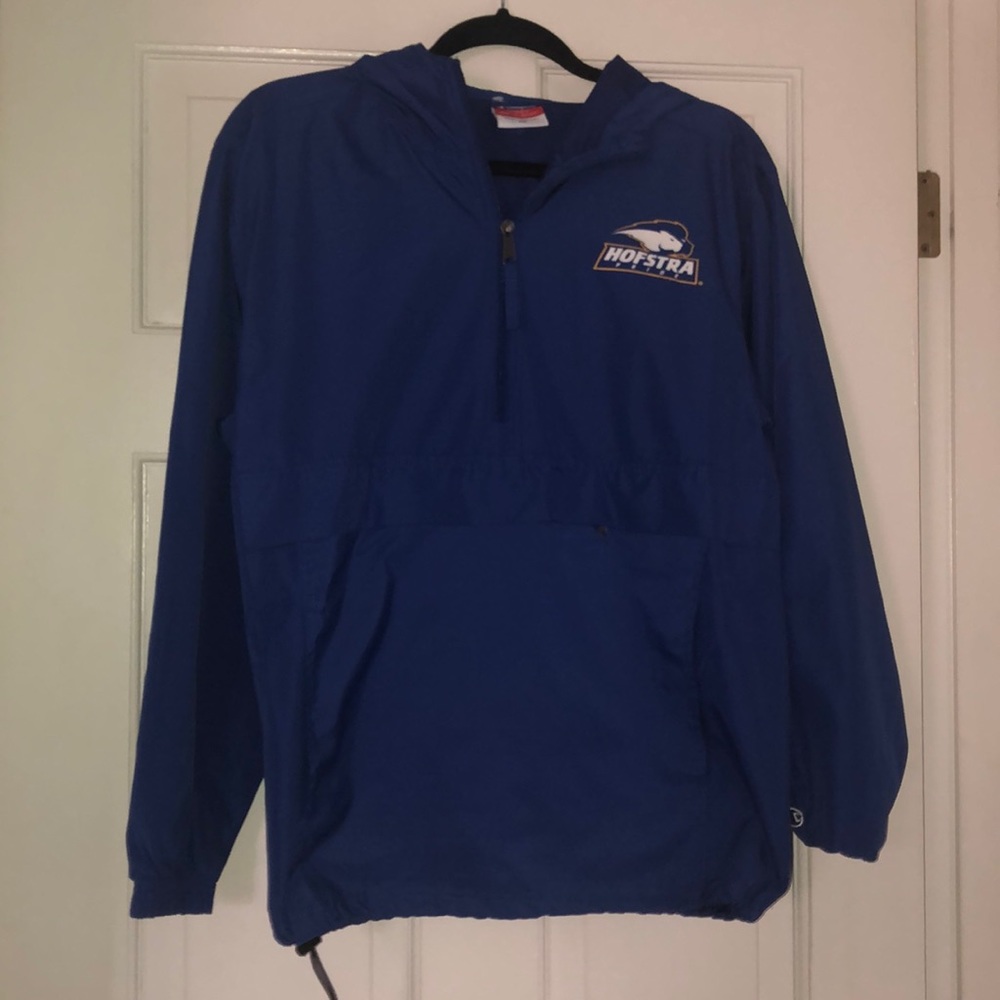 NWOT Hofstra University Rain Jacket with Hoodie